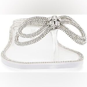 Steve Madden Juned Rhinestone Bow Flip Flop Flat Sandle